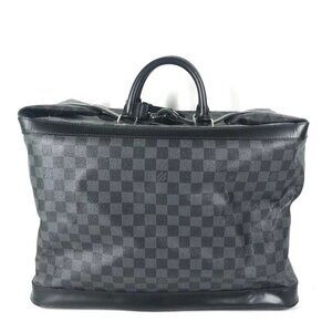 LOUIS VUITTON N41161 Damier Graphite Grimo Travel Bag Hand Bag Duffle Bag Black